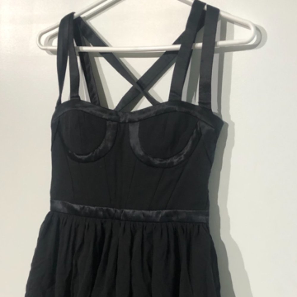Beautiful Black Versace H&M Corset Dress - Fits XS - Picture 1 of 6